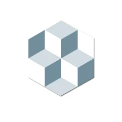 Grosfillex Revêtement adhésif SOCHIC DIAMOND KUBE bleu - 4MURS