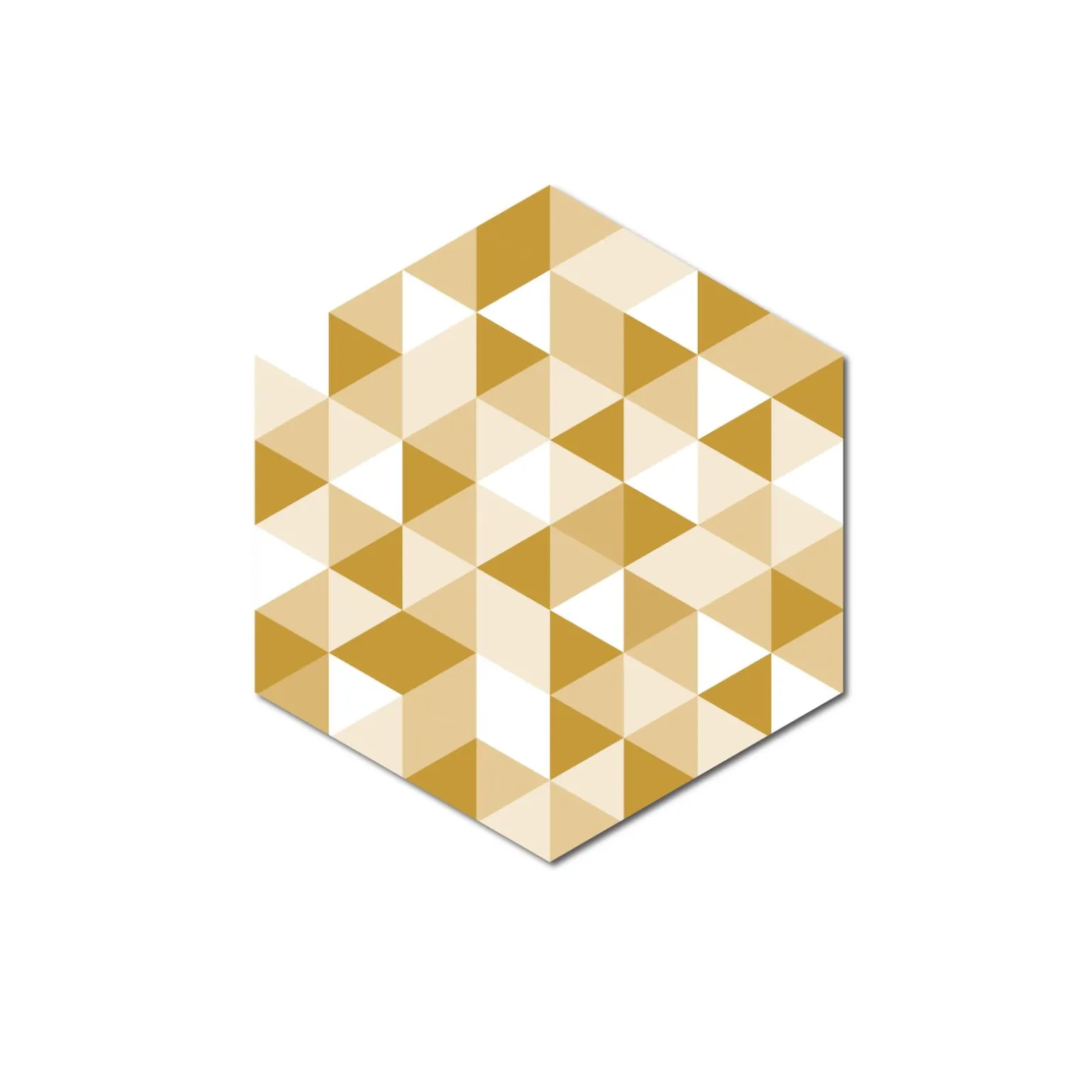 Grosfillex Revêtement adhésif SOCHIC DIAMOND FACETTE jaune - 4MURS