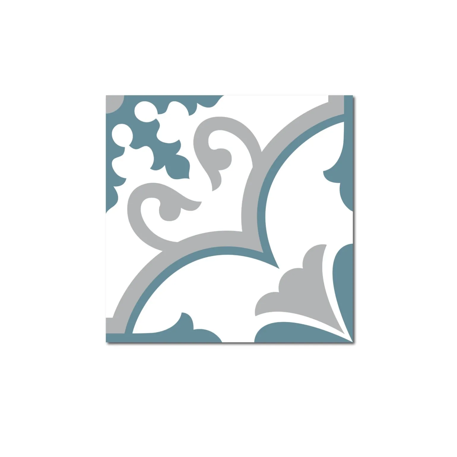 Grosfillex Revêtement adhésif SOCHIC SQUARE VOLUTE bleu - 4MURS
