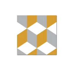 Grosfillex Revêtement adhésif SOCHIC SQUARE KUBE jaune - 4MURS