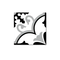 Grosfillex Revêtement adhésif SOCHIC SQUARE VOLUTE noir - 4MURS