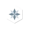Grosfillex Revêtement adhésif SOCHIC DIAMOND ROSACE bleu - 4MURS