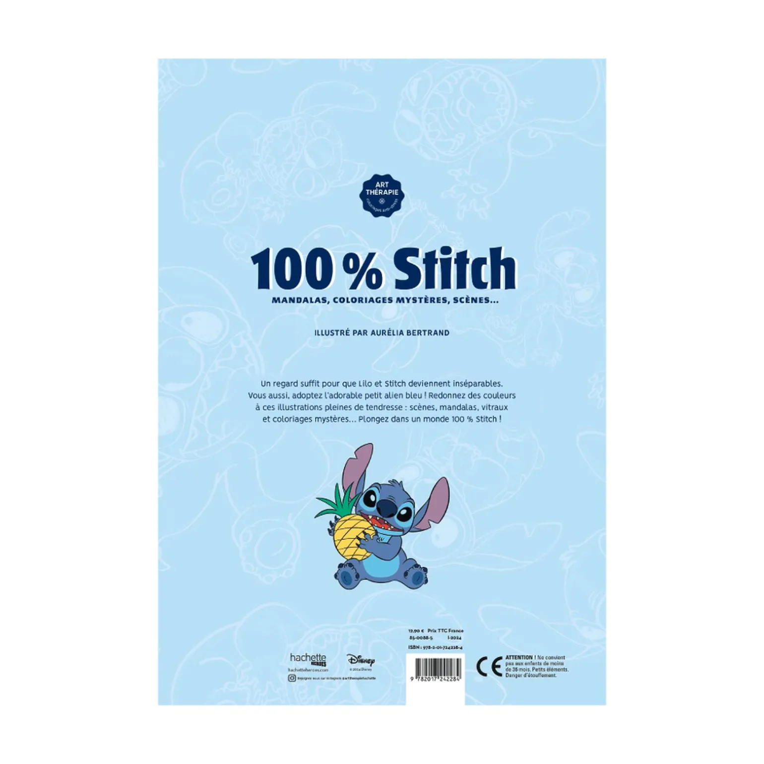 Hachette Pratique Coloriage 100% STITCH - 4MURS