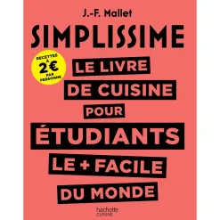 Hachette Pratique Livre culinaire SIMPLISSSIME LIVRE CUISINE POUR ETUDIANTS