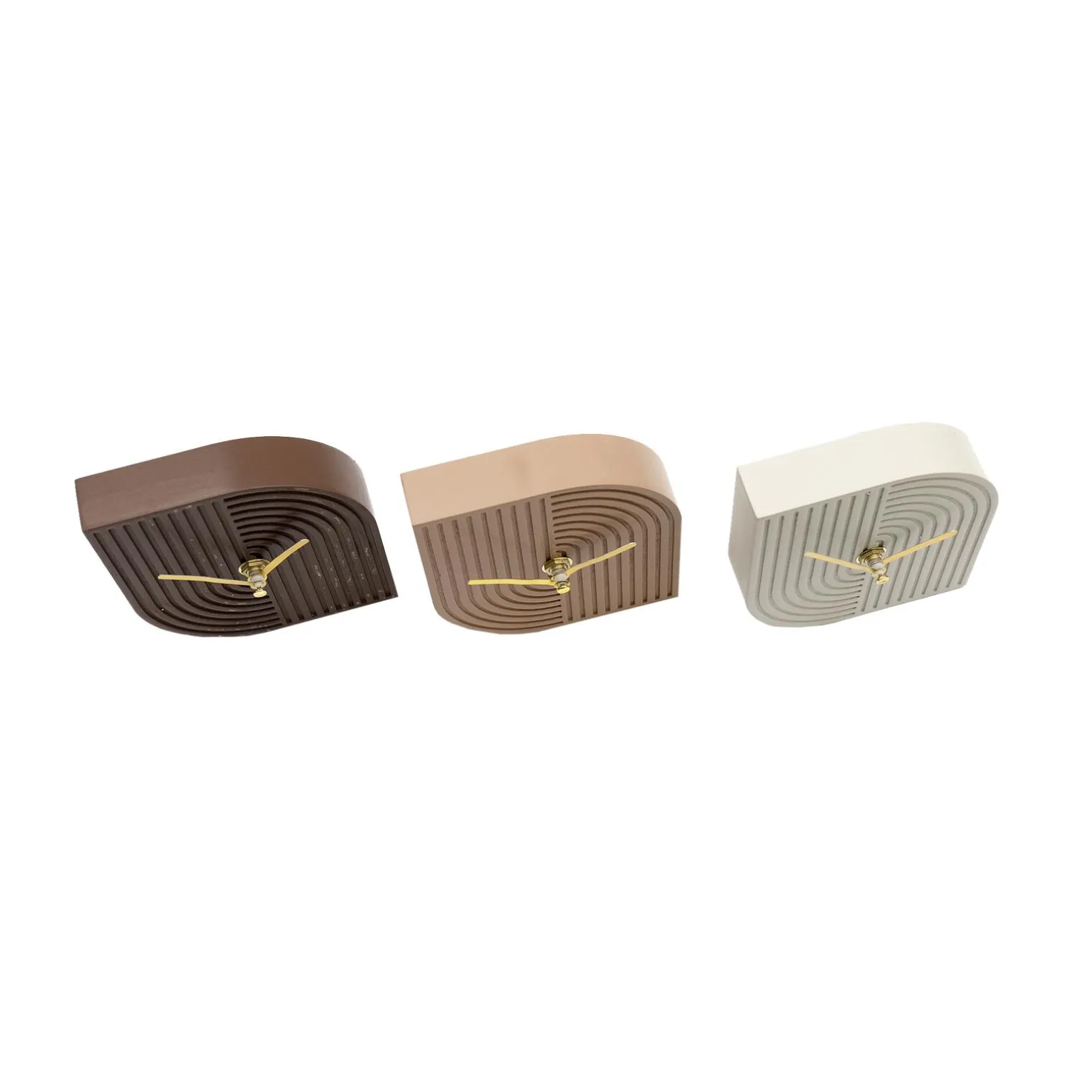 Horloge LIV coloris Terracotta / Beige / Brun - 4MURS
