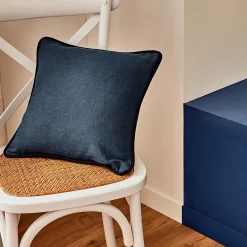 Housse de coussin APONI coloris bleu noir 40 x 40 cm - 4MURS