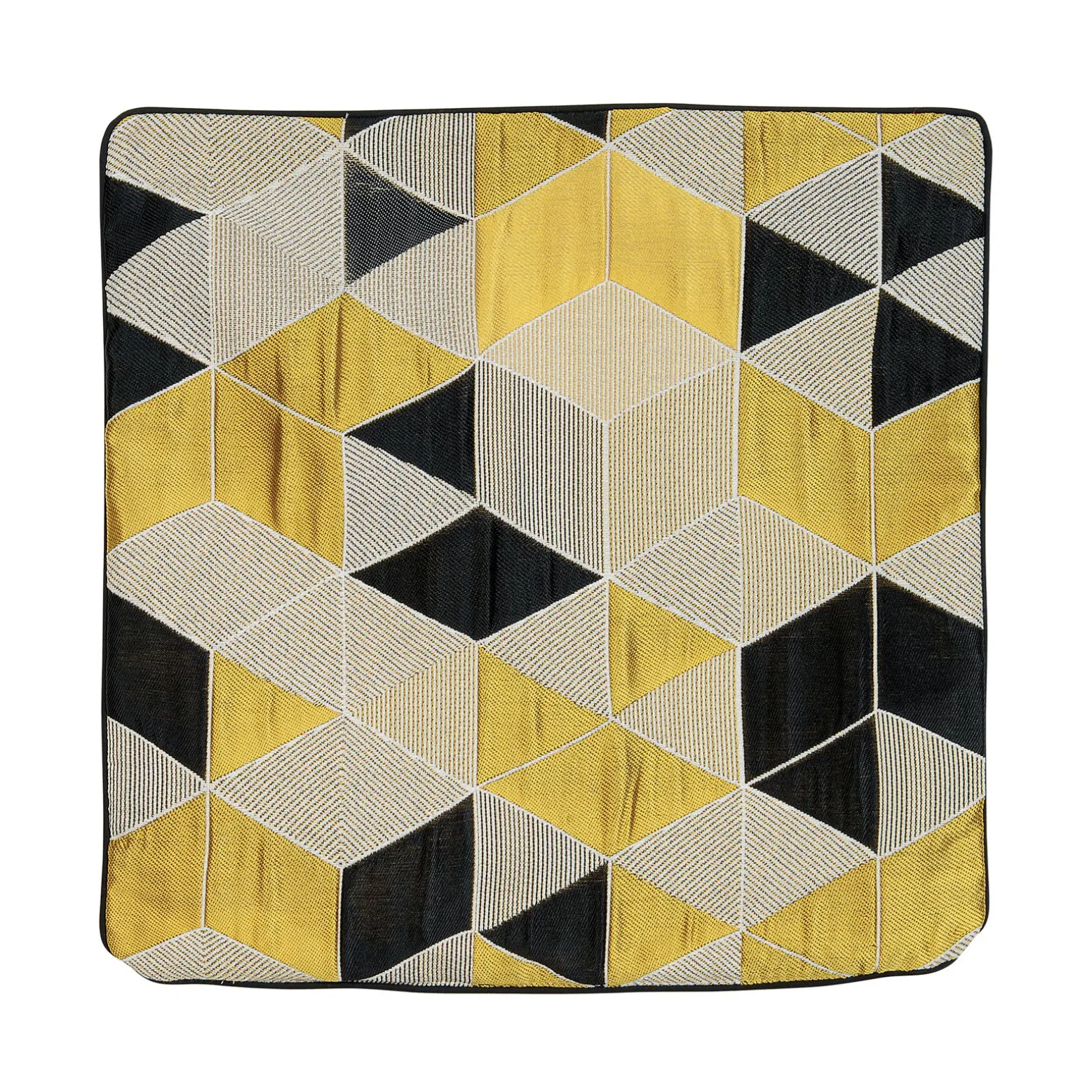 Housse de coussin ARLETTY coloris jaune 40 x 40 cm - 4MURS