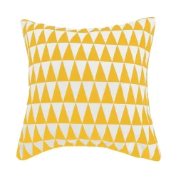 Housse de coussin BACKGAMMON coloris jaune 40 x 40 cm - 4MURS