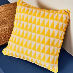 Housse de coussin BACKGAMMON coloris jaune 40 x 40 cm - 4MURS