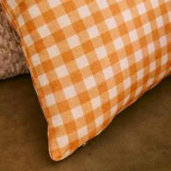 Housse de coussin ELVA coloris orange 40 x 40 cm - 4MURS
