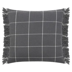 Housse de coussin PAOLO coloris anthracite 40 x 40 cm - 4MURS