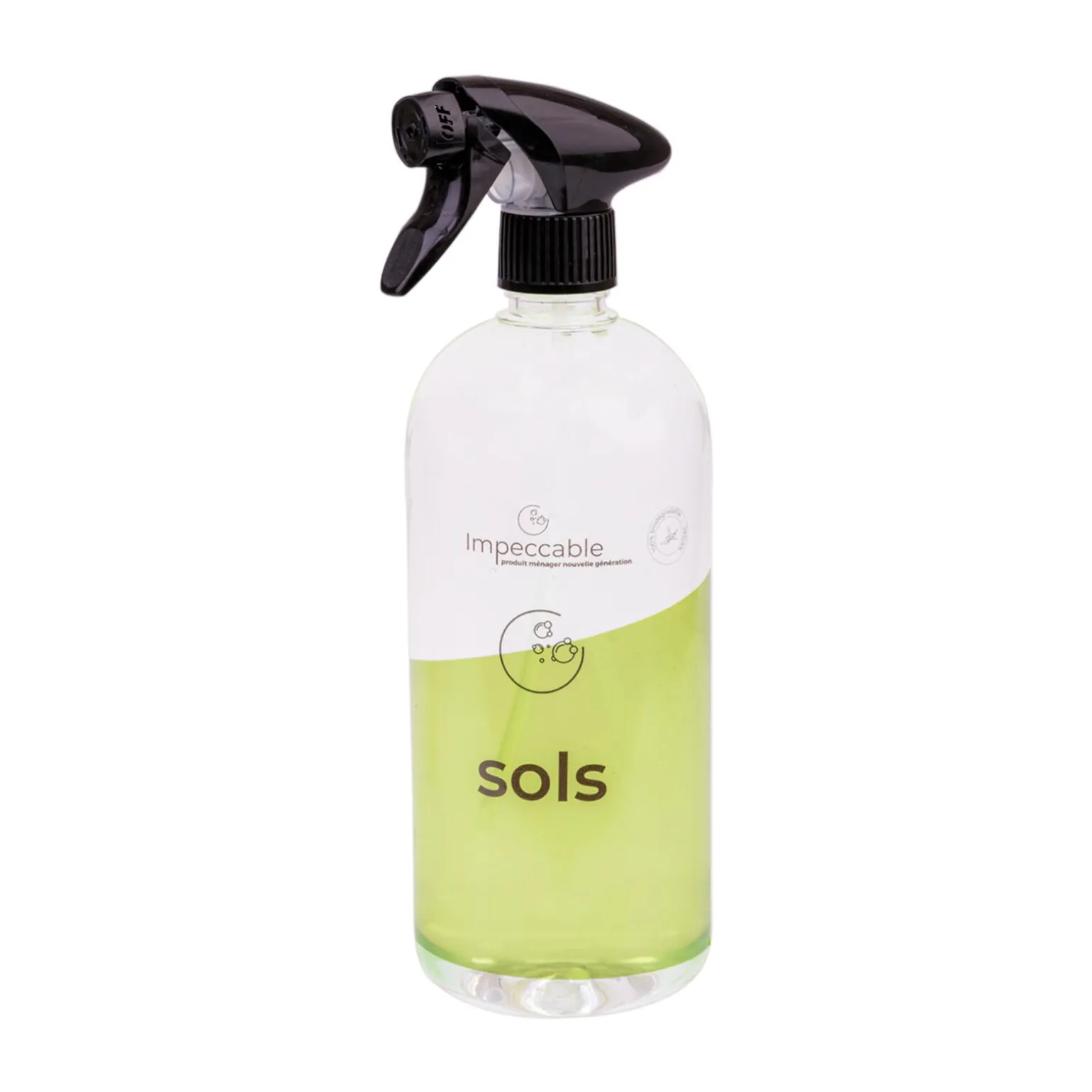 IMPECCABLE Bouteille rechargeable CONTENANT SOL vert - 4MURS