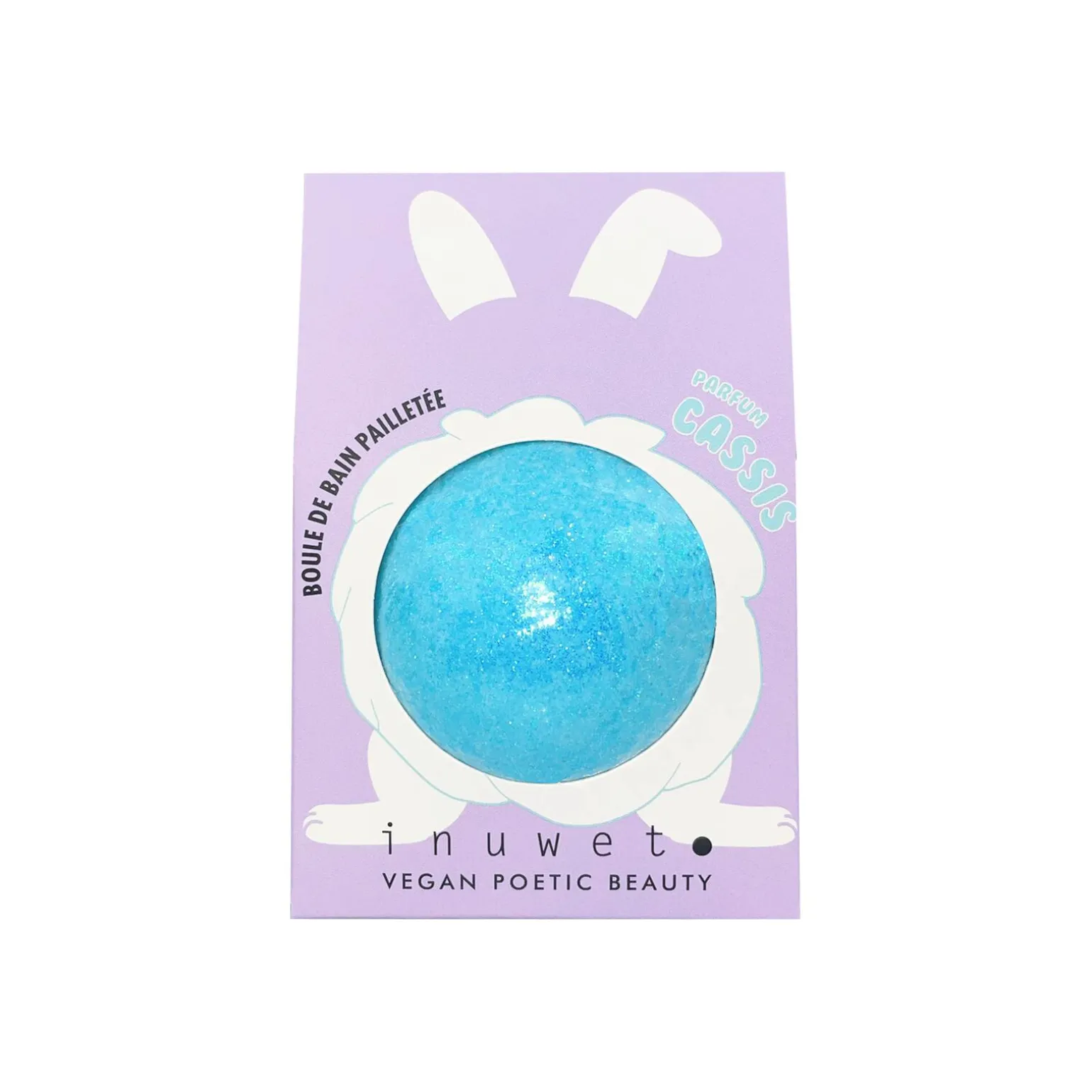 Inuwet Boule de bain PAILLETEE EFFERVESCENTE CASSIS bleu - 4MURS
