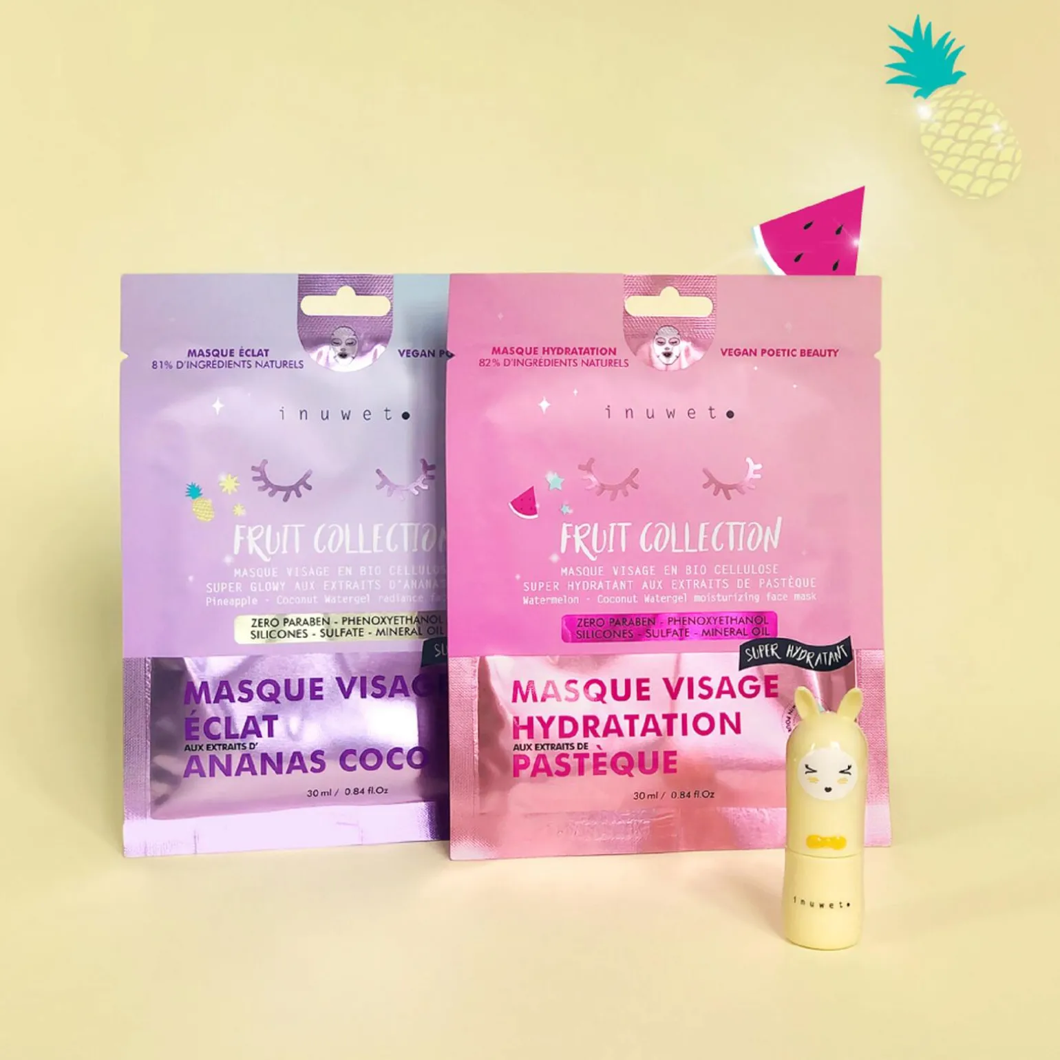 Inuwet Masque VISAGE HYDRATANT PASTEQUE - 4MURS
