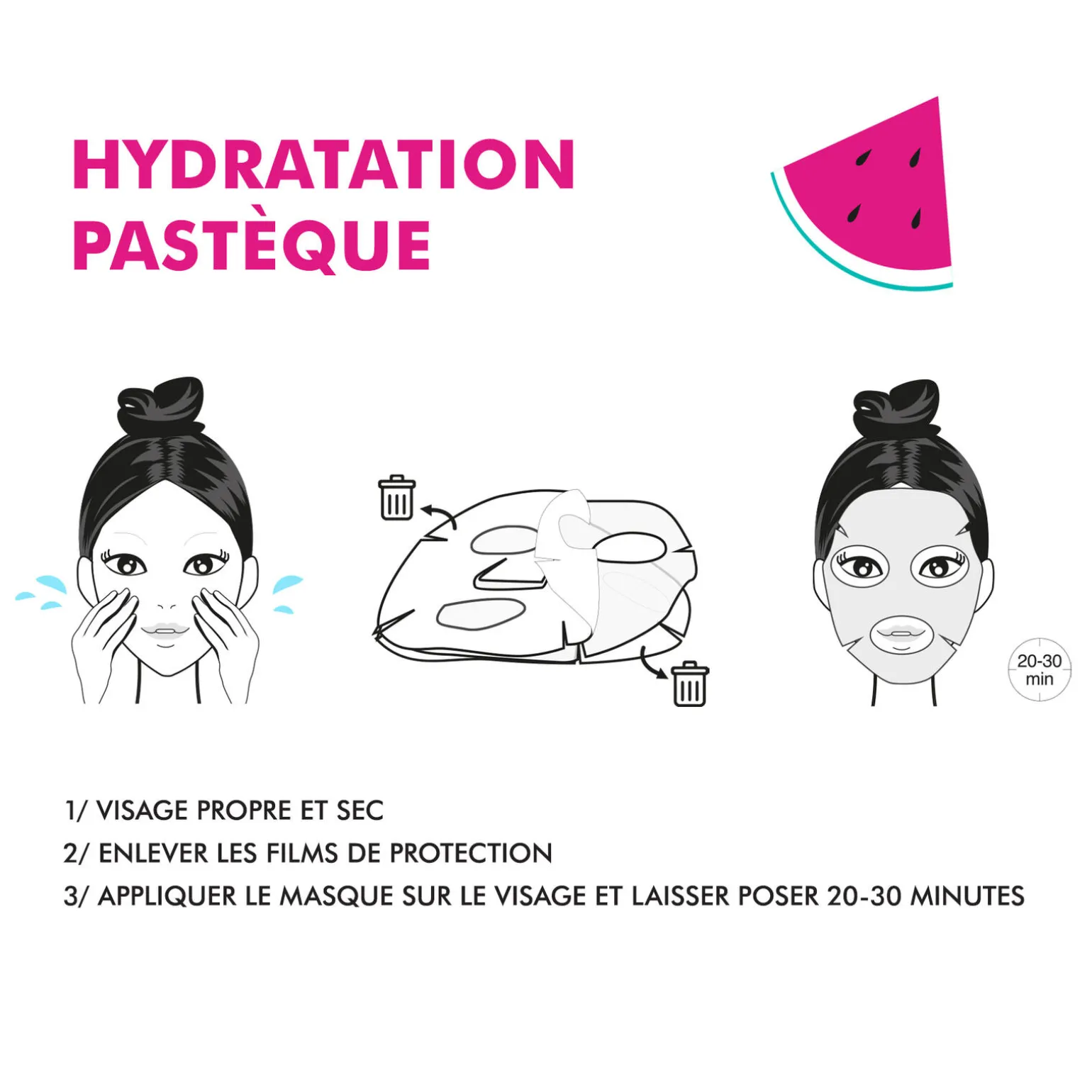 Inuwet Masque VISAGE HYDRATANT PASTEQUE - 4MURS