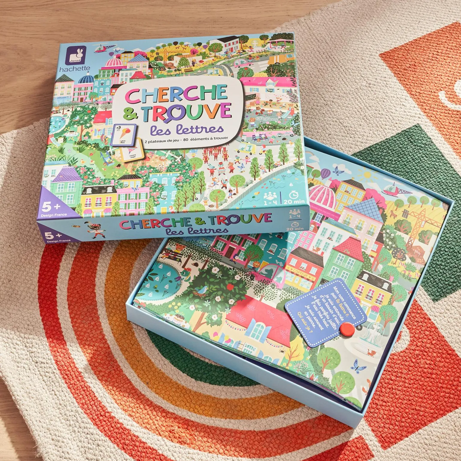 Janod Jeu éducatif CHERCHE ET TROUVE LES LETTRES - 4MURS