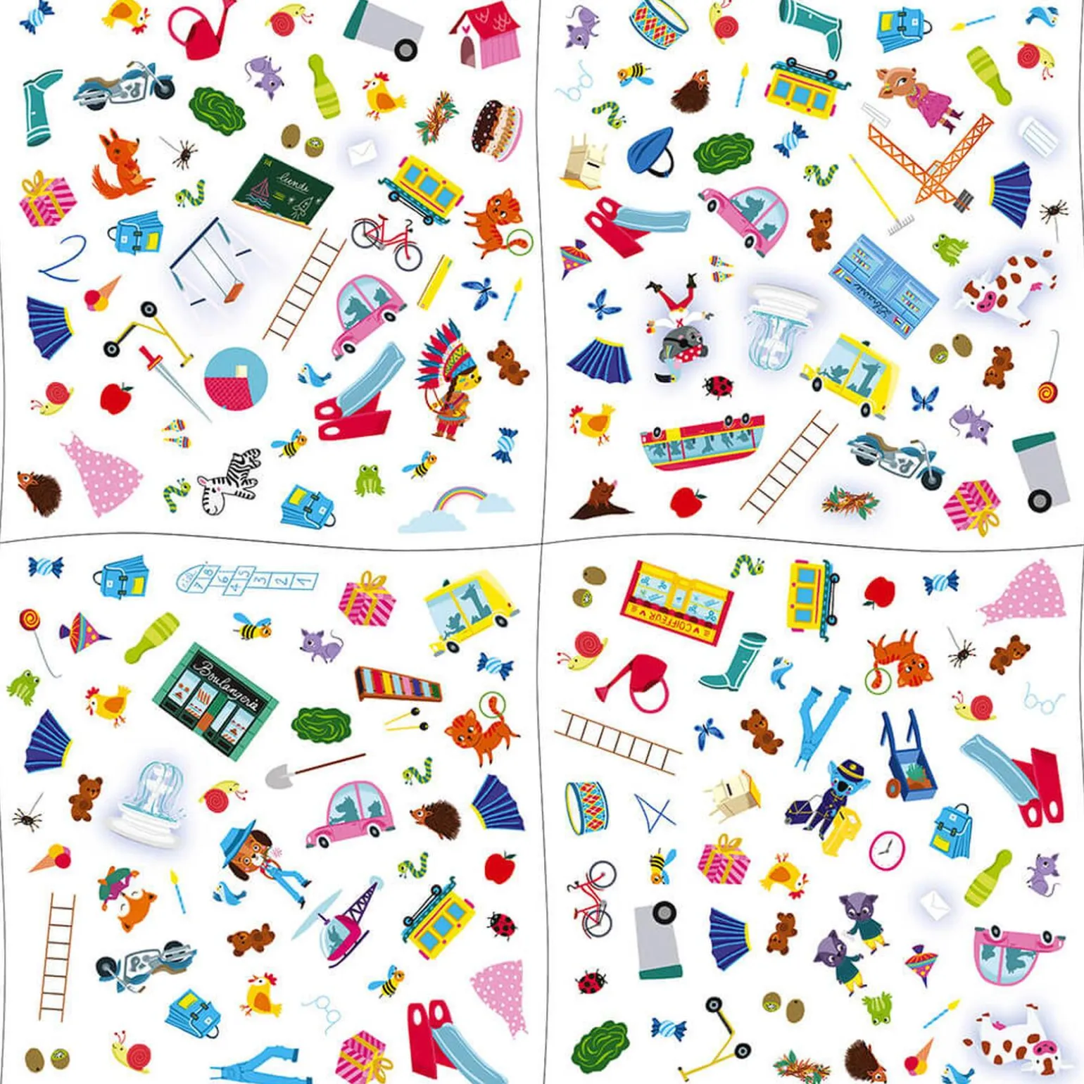 Janod Jeu éducatif CHERCHE ET TROUVE LES LETTRES - 4MURS