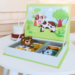 Janod Jeu éducatif MAGNETI'BOOK ANIMAUX - 4MURS