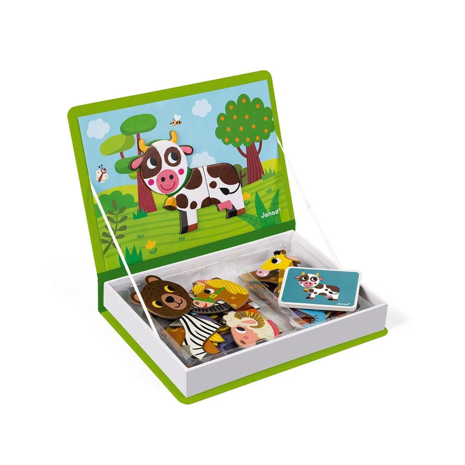 Janod Jeu éducatif MAGNETI'BOOK ANIMAUX - 4MURS