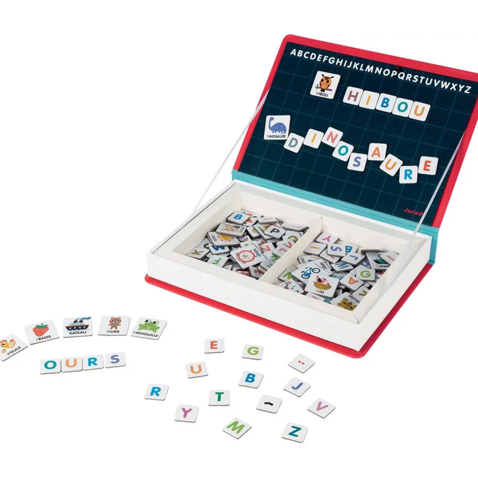 Janod Jeu éducatif MAGNETI'BOOK ALPHABET FRANCAIS - 4MURS