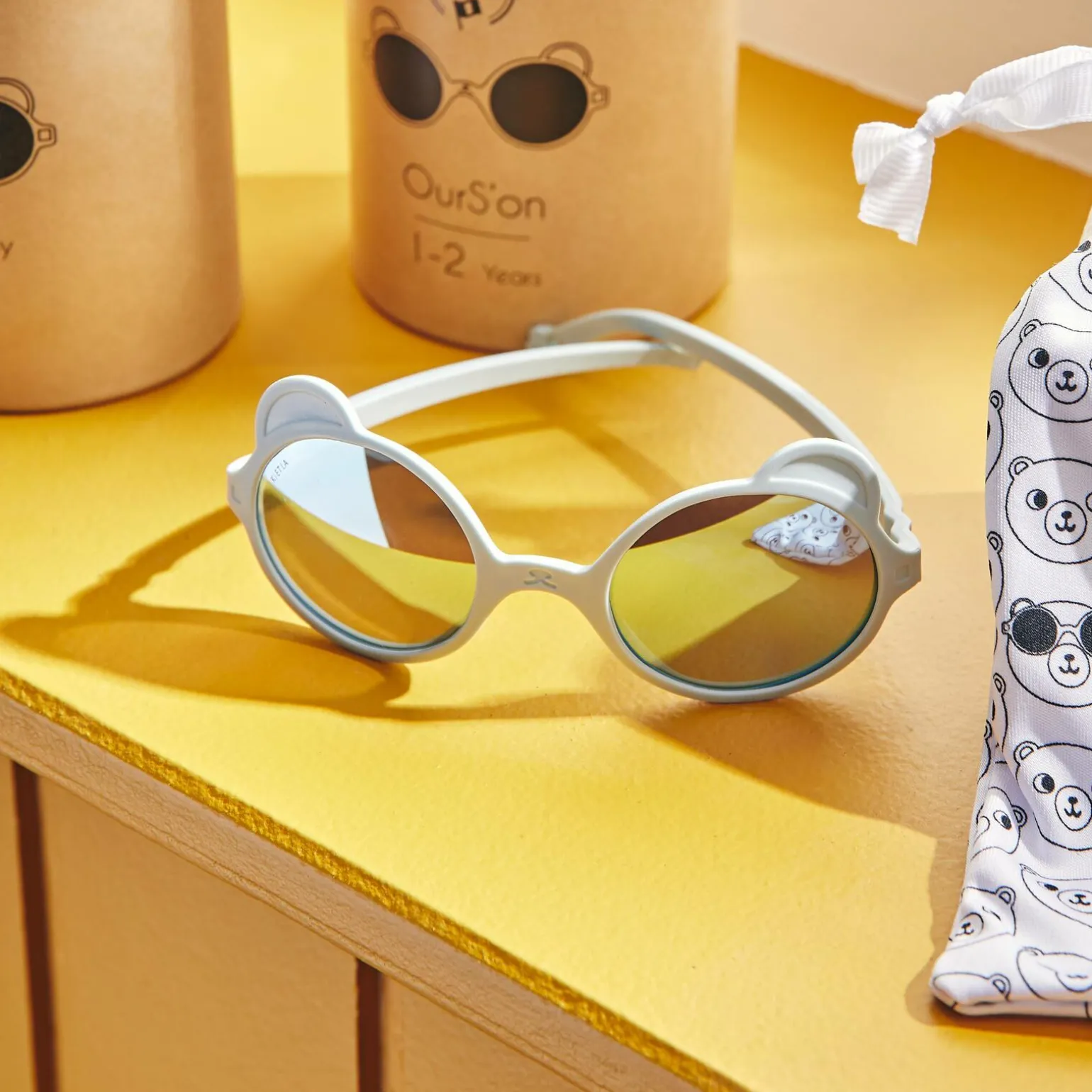 KI ET LA Lunettes de soleil OURS Bleu ciel - 1 à 2 ans - 4MURS