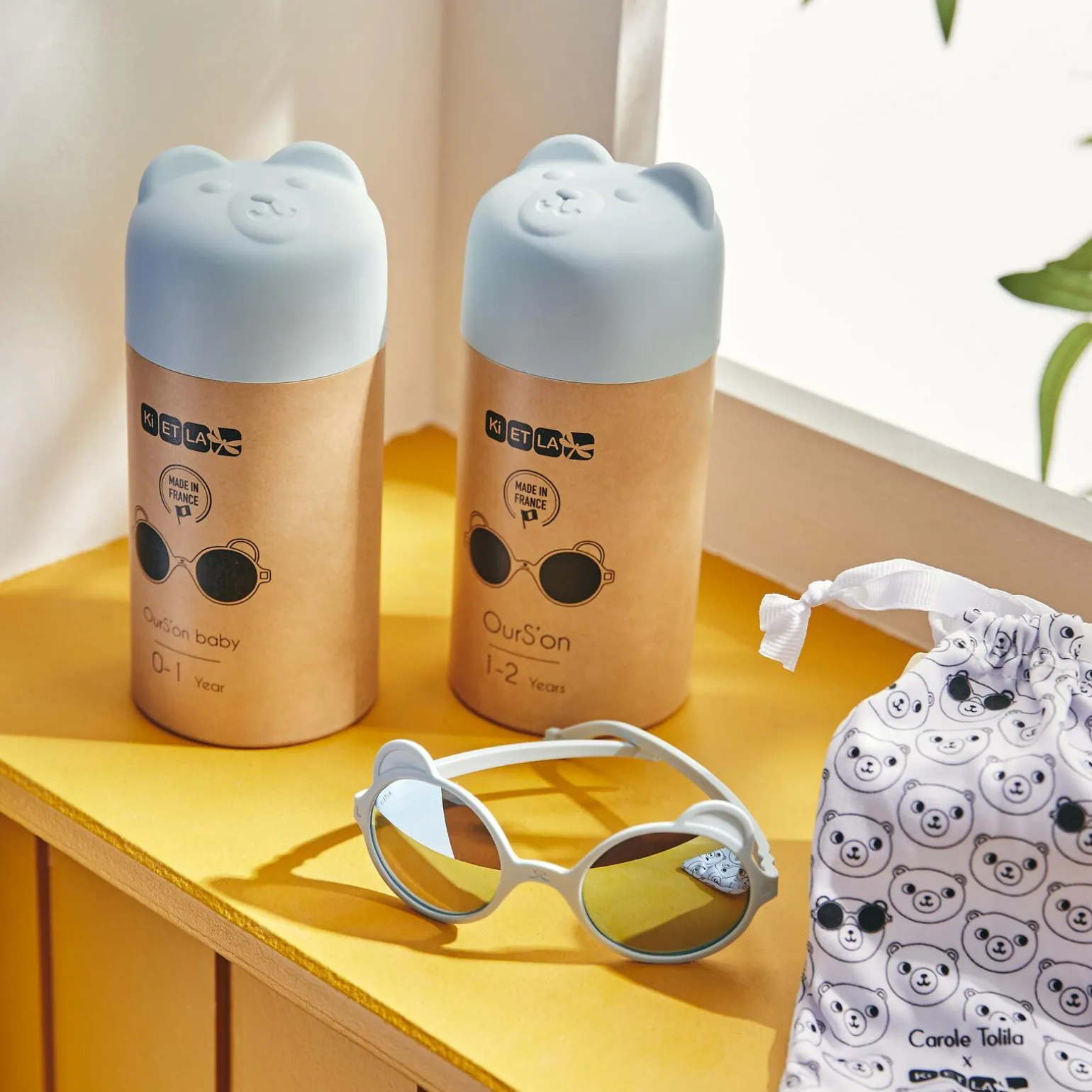 KI ET LA Lunettes de soleil OURS Bleu ciel - 1 à 2 ans - 4MURS