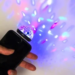 Kikkerland Prise LAMPE DISCO IPHONE NOIR coloris noir - 4MURS
