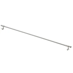 Kit barre à rideau vitrage WINDOROD blanc 0,9 cm de 60,0 à 90 cm