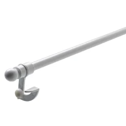 Kit barre à rideau vitrage WINDOROD blanc 0,9 cm de 90,0 à 130 cm