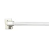 Kit barre à rideau vitrage VITRAGE PLAT blanc de 60,0 à 90 cm - 4MURS