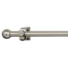 Kit barre à rideaux RONDINA nickel satin 1,6 cm 180 cm - 4MURS
