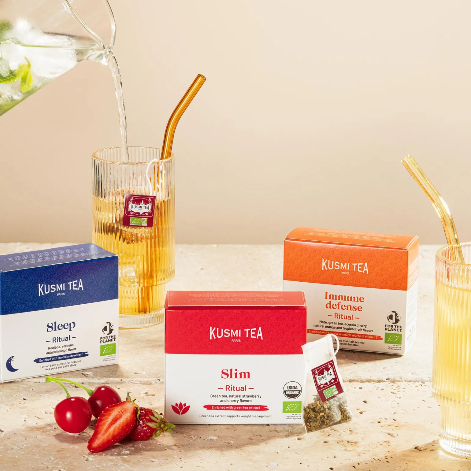 KUSMI TEA Thé vert en sachet RITUEL MINCEUR BIO - 4MURS