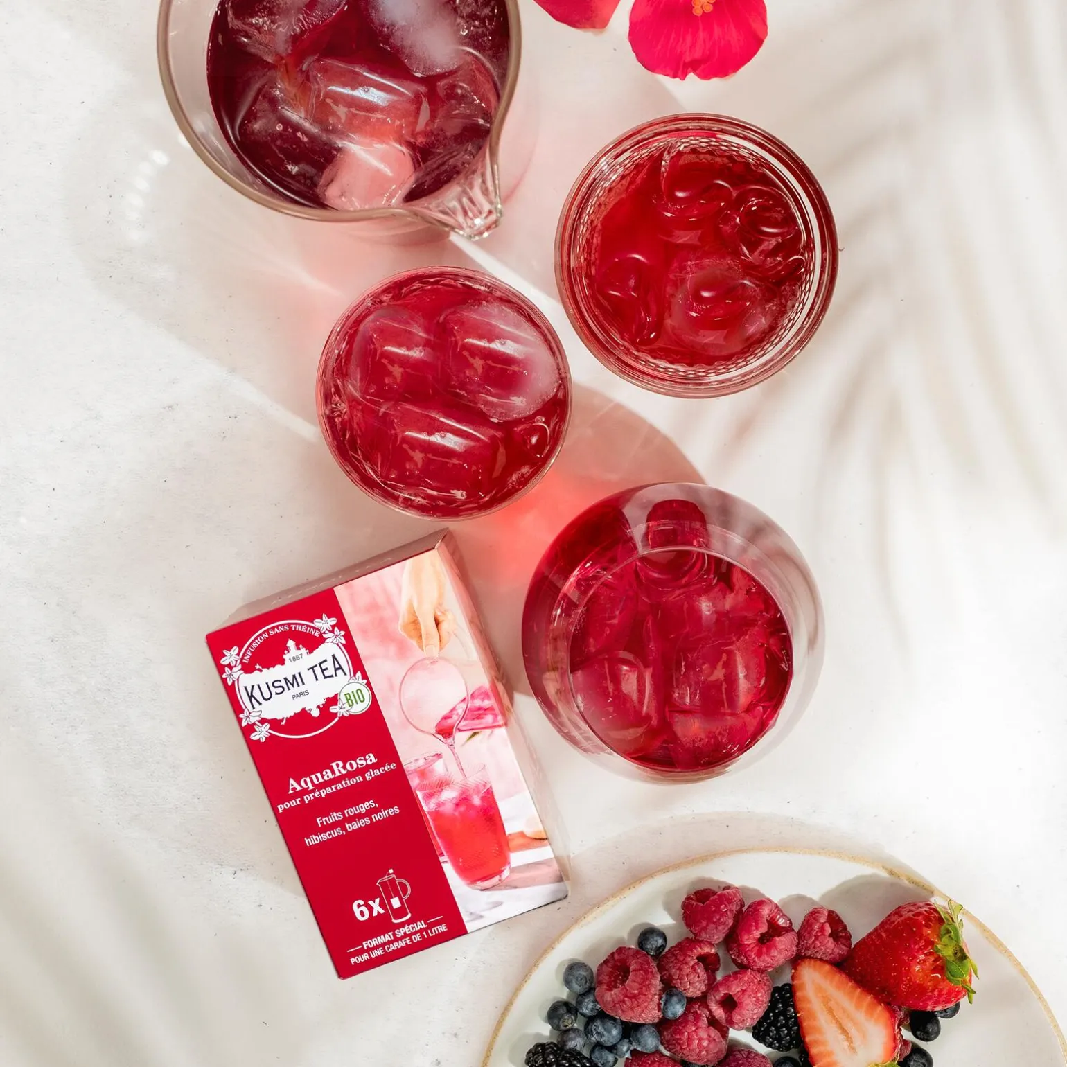KUSMI TEA Tisane GLACÉE AQUAROSA - 4MURS