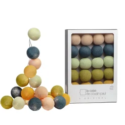 LA CASE DE COUSIN PAUL Guirlande lumineuse L'ORIGINAL TENESSEE Sable - Vert Impérial - Tilleul - Kaki - Moutarde