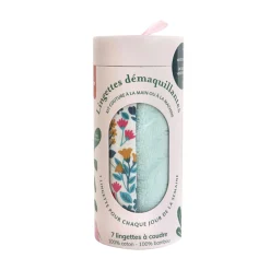 La Petite Epicerie Kit création KIT 7 LINGETTES DÉMAQUILLANTES À COUDRE bleu