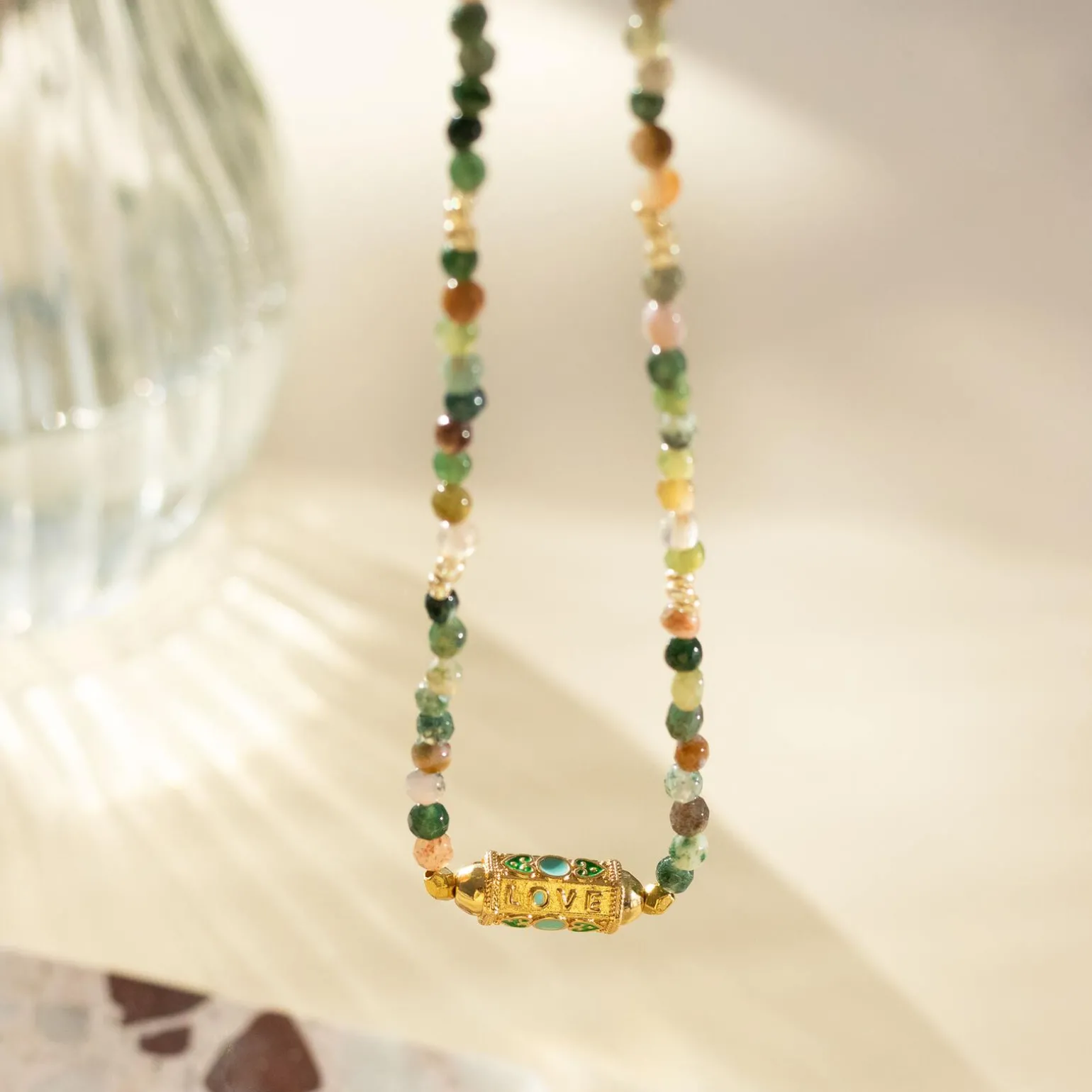 La Petite Epicerie Kit création MON COLLIER EN PIERRES NATURELLES D'AGATE INDIENNE