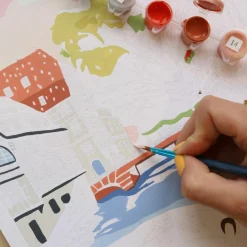 La Petite Epicerie Peinture par numéros LA PETITE FRANCE - 4MURS