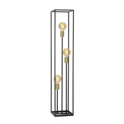 Lampadaire RUBEN coloris noir et or - 4MURS