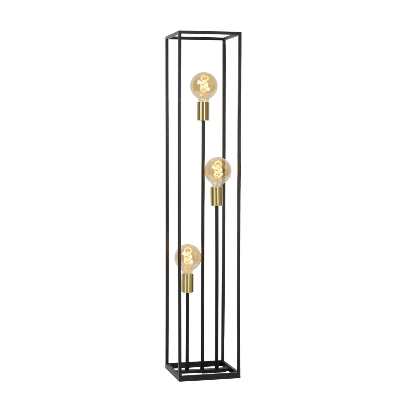Lampadaire RUBEN coloris noir et or - 4MURS