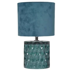 Lampe à poser BEAUTY coloris bleu 28 x 15 cm - 4MURS