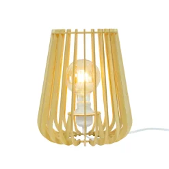 Lampe à poser ELSA coloris bois clair 29 x 25 cm - 4MURS