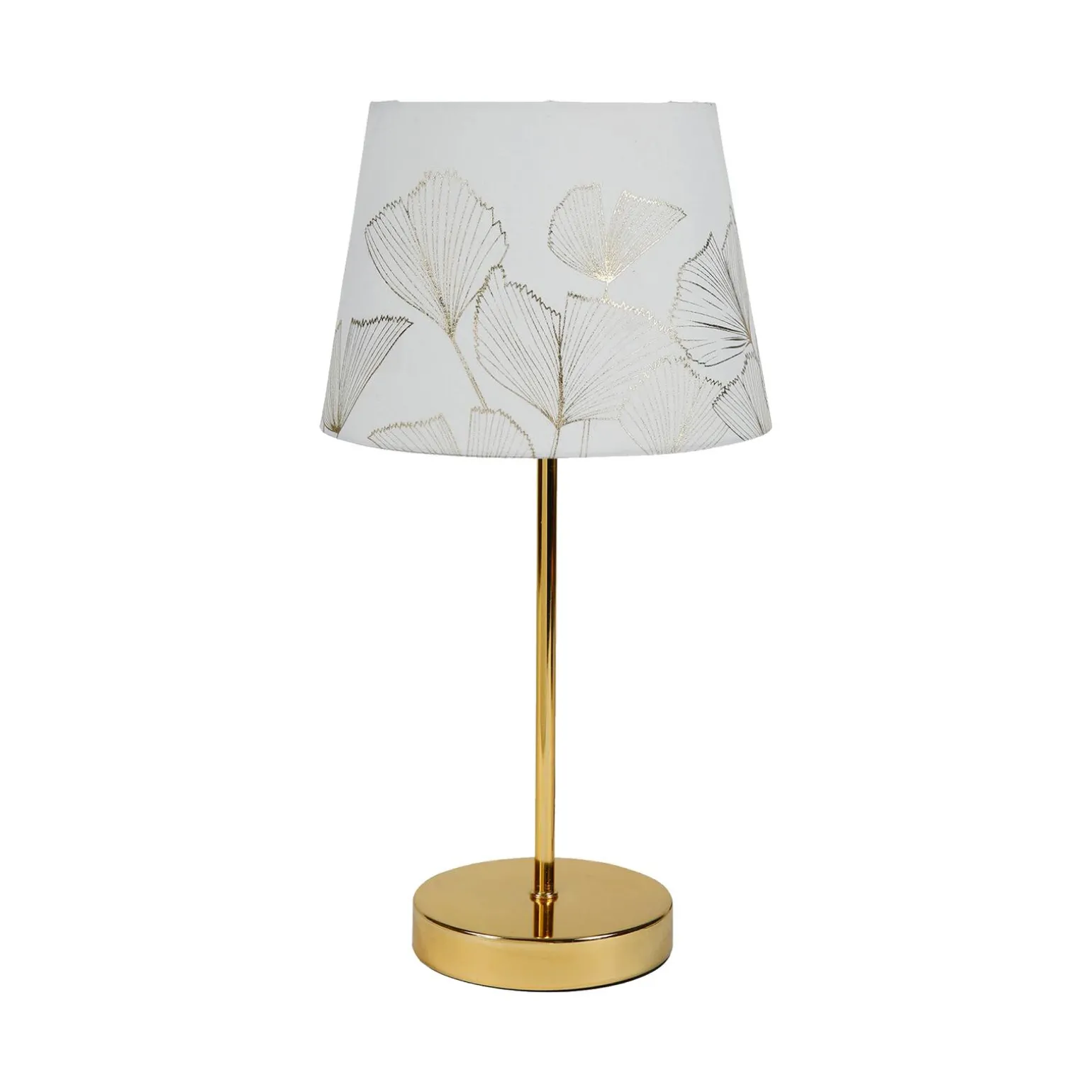 Lampe à poser GINKGO coloris blanc et or 39 x 20 cm - 4MURS