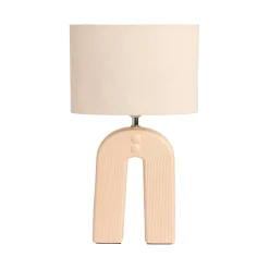 Lampe à poser OSIRIS coloris beige rosé 44 x 26 cm - 4MURS