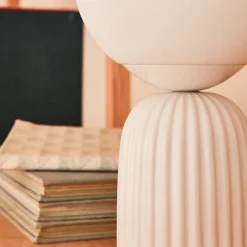 Lampe à poser PENELOPE coloris blanc 26,5 x 15 cm - 4MURS