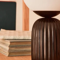 Lampe à poser PENELOPE coloris noir 26,5 x 15 cm - 4MURS
