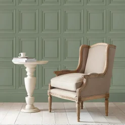 LAURA ASHLEY Papier peint intissé COLEEN vert de gris - 4MURS