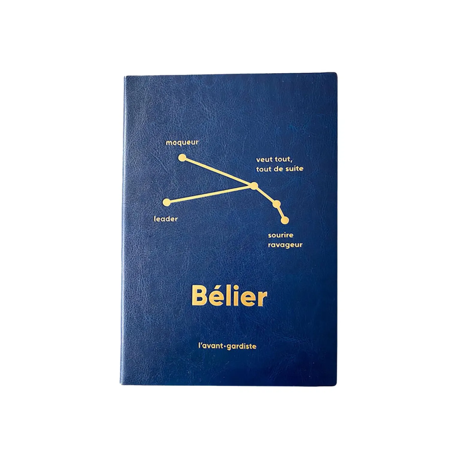 L'AVANT GARDISTE Carnet ASTRO BELIER coloris bleu - 4MURS