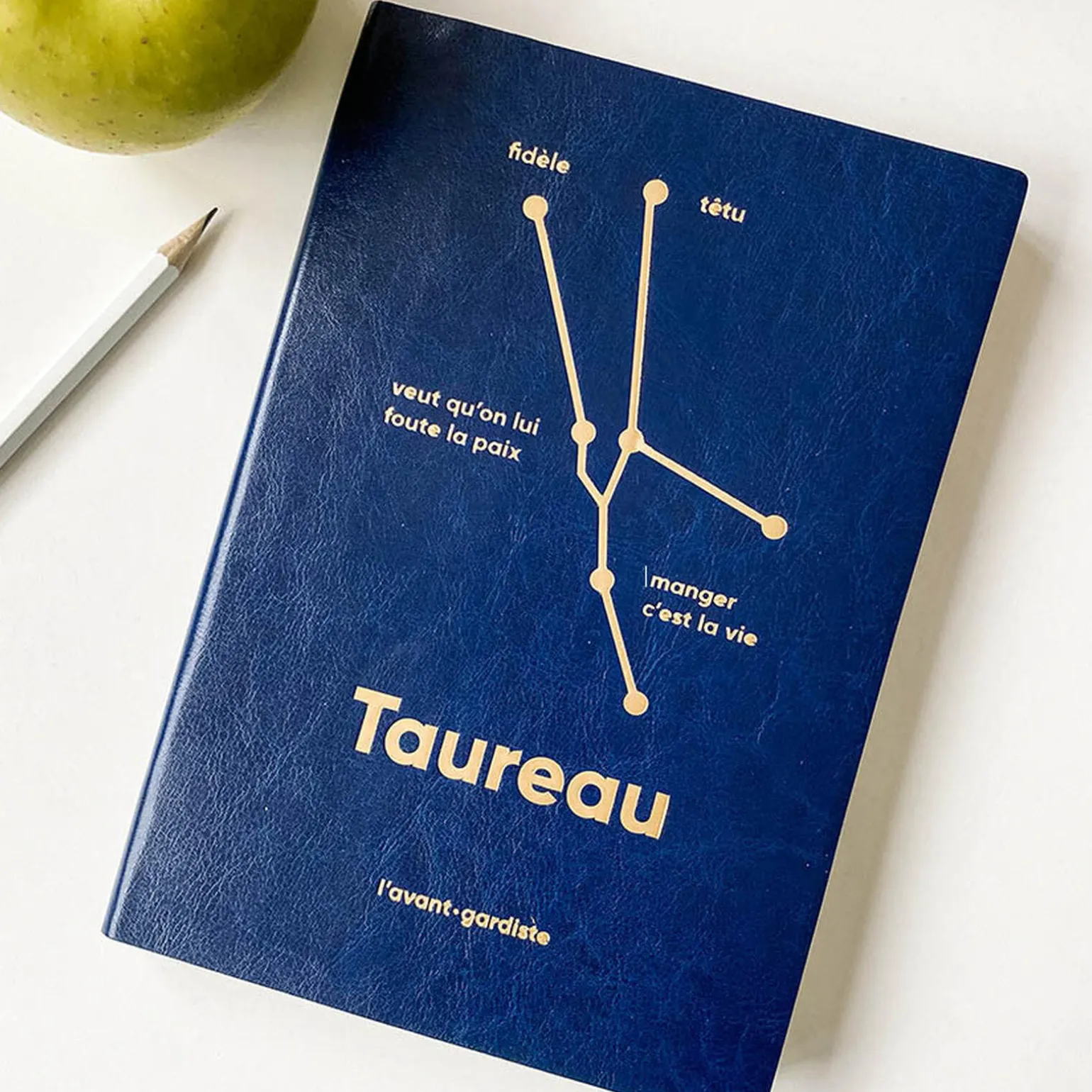 L'AVANT GARDISTE Carnet ASTRO TAUREAU coloris bleu - 4MURS