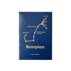 L'AVANT GARDISTE Carnet ASTRO SCORPION coloris bleu - 4MURS