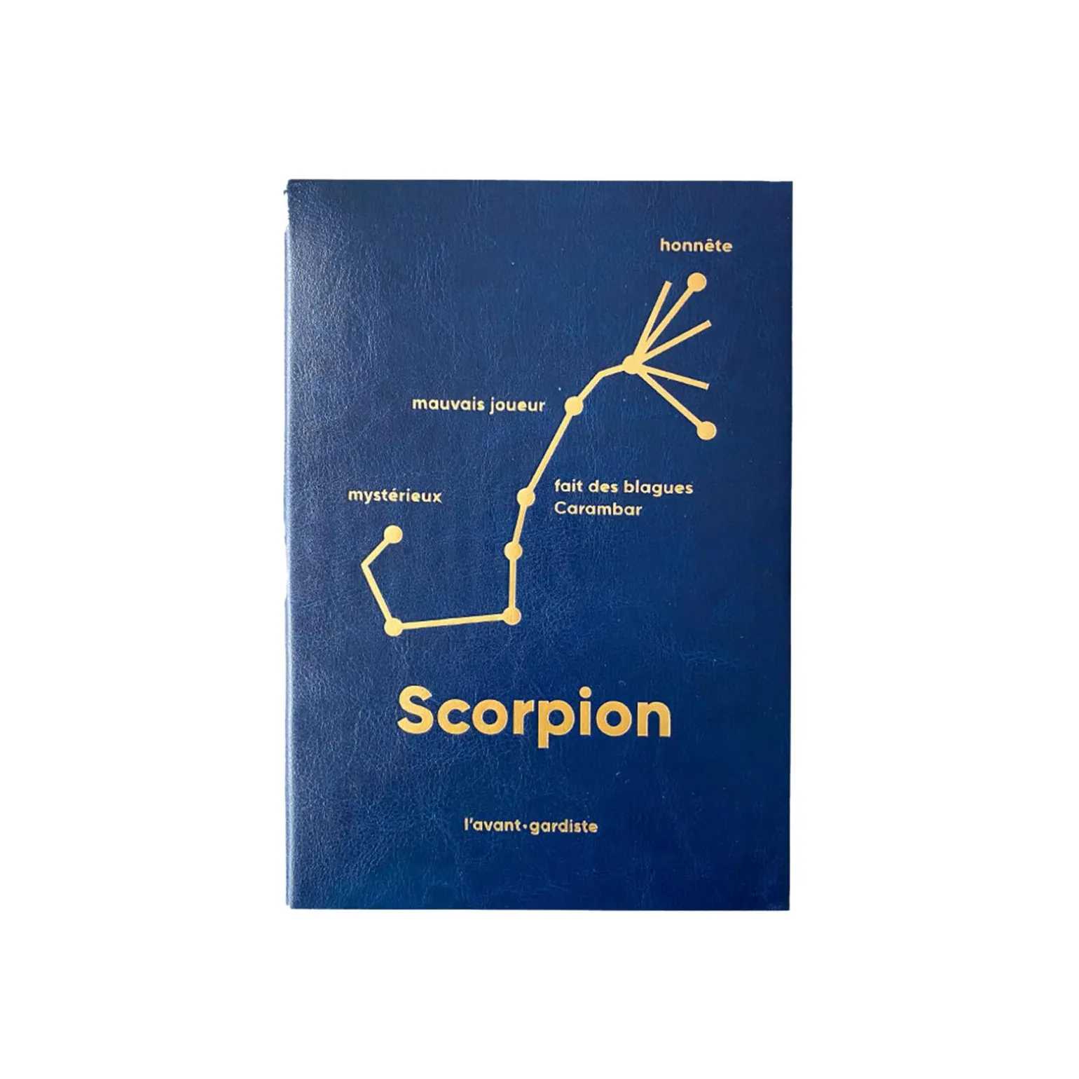 L'AVANT GARDISTE Carnet ASTRO SCORPION coloris bleu - 4MURS